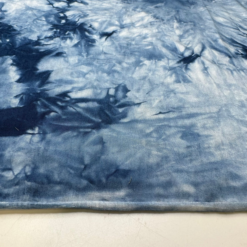 Tranquility On The Water - Jersey Cotton/Rayon Knit - Blue Abstract - Bundles