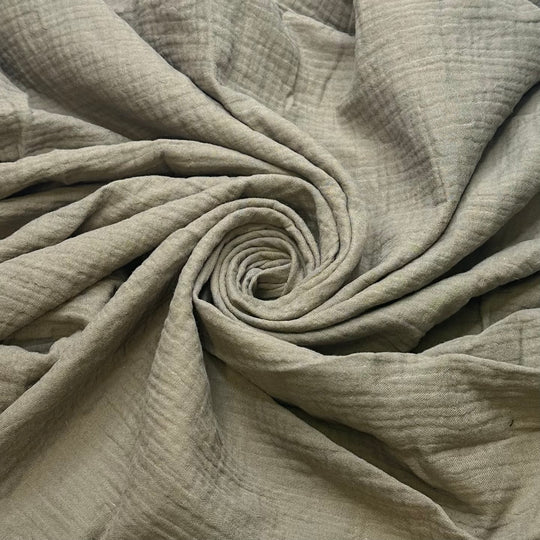 Peace And Quiet - Crinkle Cotton Woven - Dark Green - Bundles
