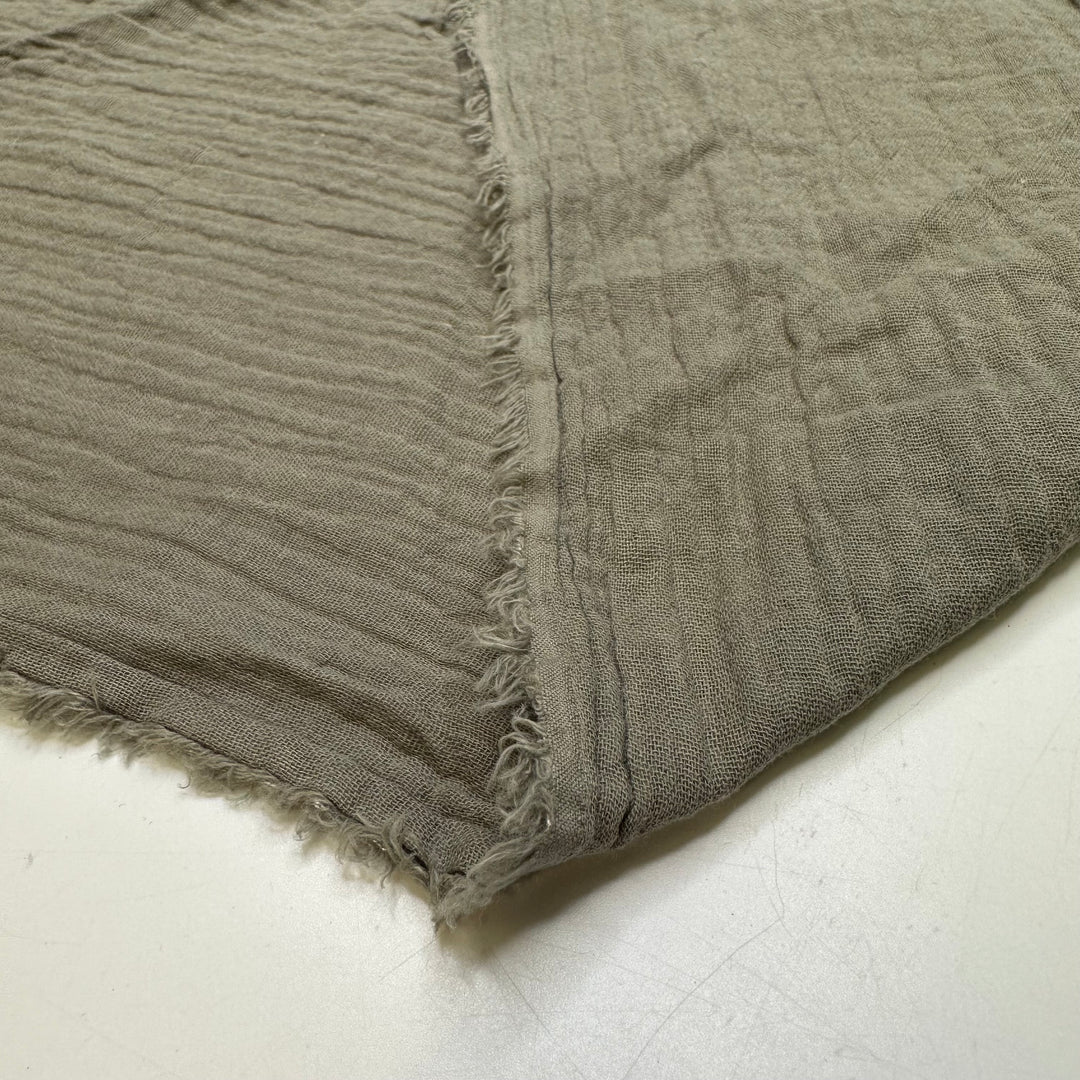 Peace And Quiet - Crinkle Cotton Woven - Dark Green - Bundles