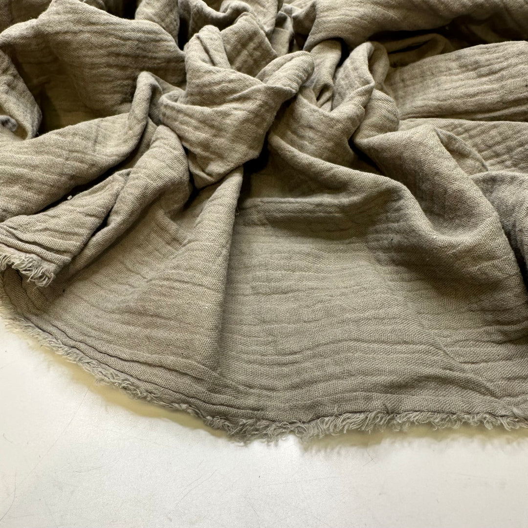 Peace And Quiet - Crinkle Cotton Woven - Dark Green - Bundles