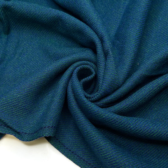 Summer In Scotland - Twill Weave Wool Blend Woven - Green/Blue - 0.8M Bundle