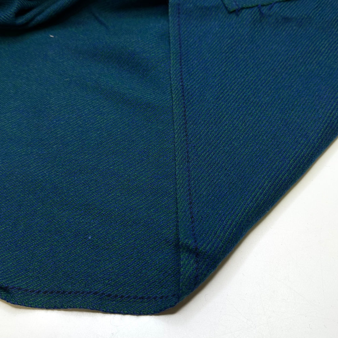 Summer In Scotland - Twill Weave Wool Blend Woven - Green/Blue - 0.8M Bundle