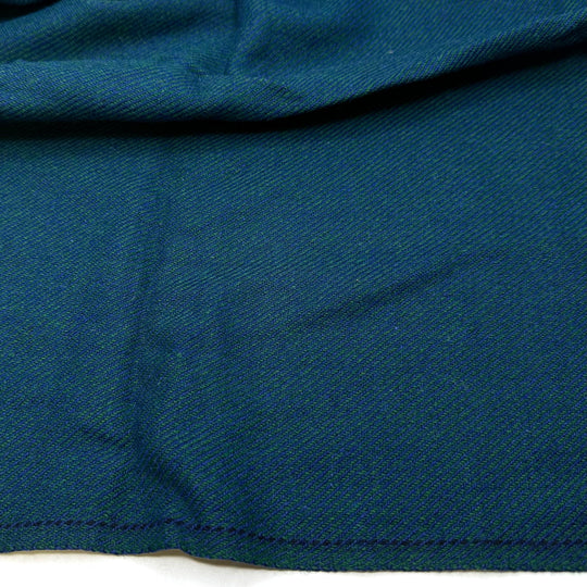 Summer In Scotland - Twill Weave Wool Blend Woven - Green/Blue - 0.8M Bundle