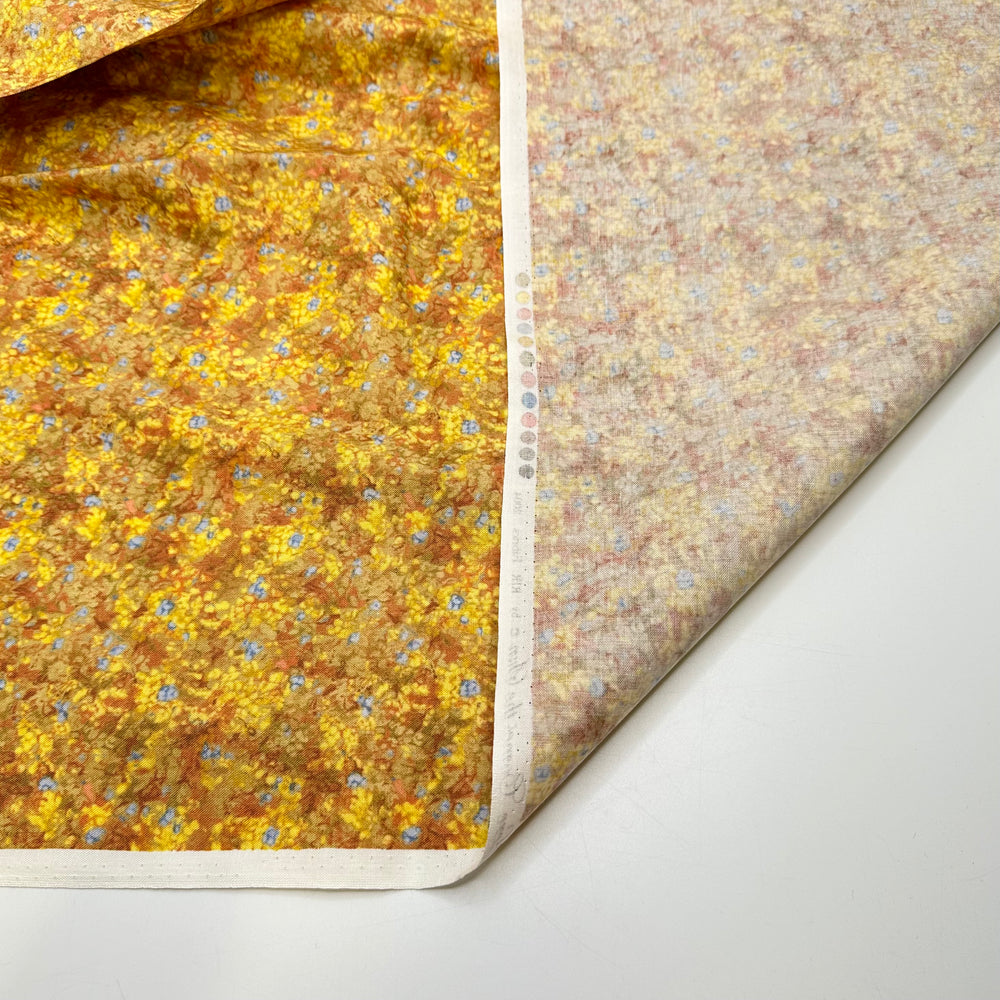 One For The Bloomers - Cotton Woven - Yellow/Blue Floral - Bundles