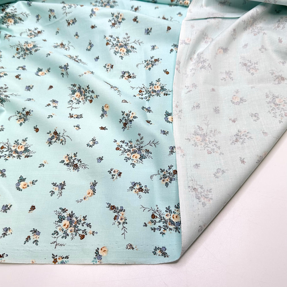 Granny Lornas Garden - Cotton Woven - Light Blue Multi Floral - 1.4M Bundle