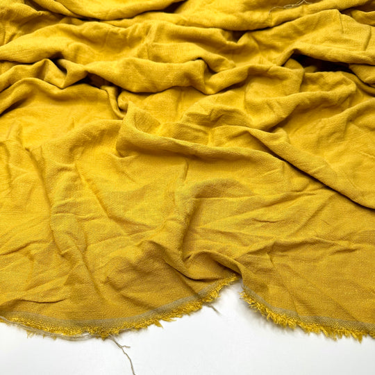 Dessert Breeze - Slub In The Weave Crepe Cotton Blend Woven - Yellow - Bundles
