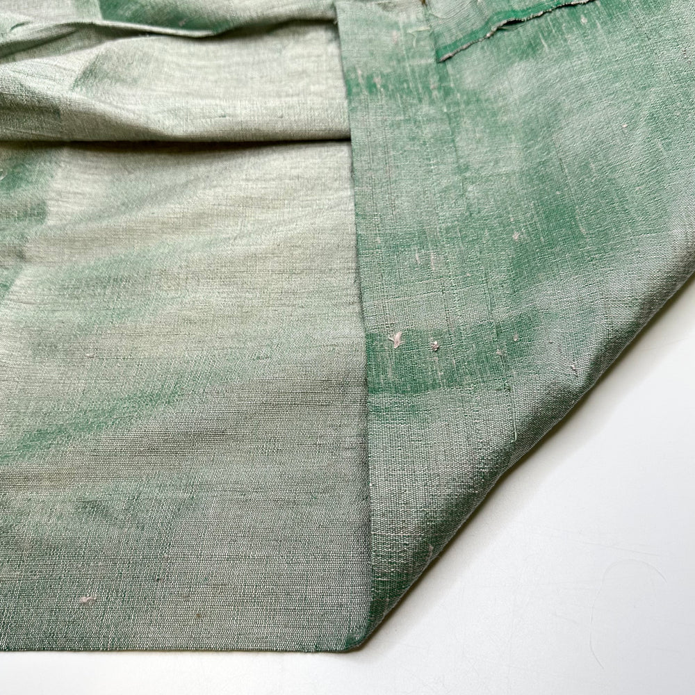 Sew Ready For This - Slub In The Weave Silk Blend Woven - Silver/Green - 3.7M Bundle