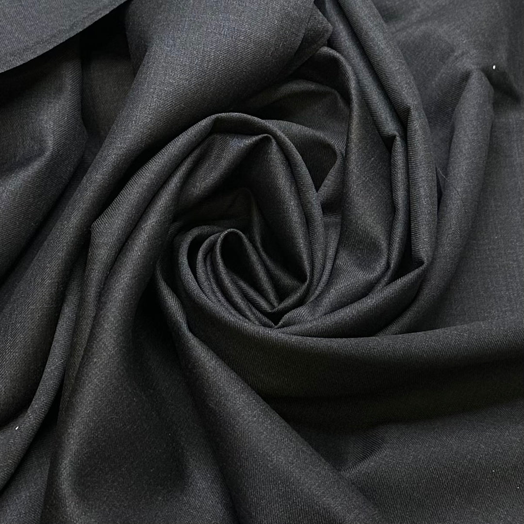 Father Of The Bride - Suiting Twill Weave Wool Woven - Dark Grey - 1.9M Bundle