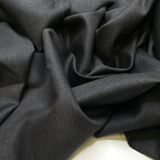 Father Of The Bride - Suiting Twill Weave Wool Woven - Dark Grey - 1.9M Bundle