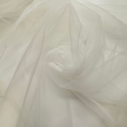 Bouquet Toss - Tulle Poly Woven - White - 4.75M Bundle