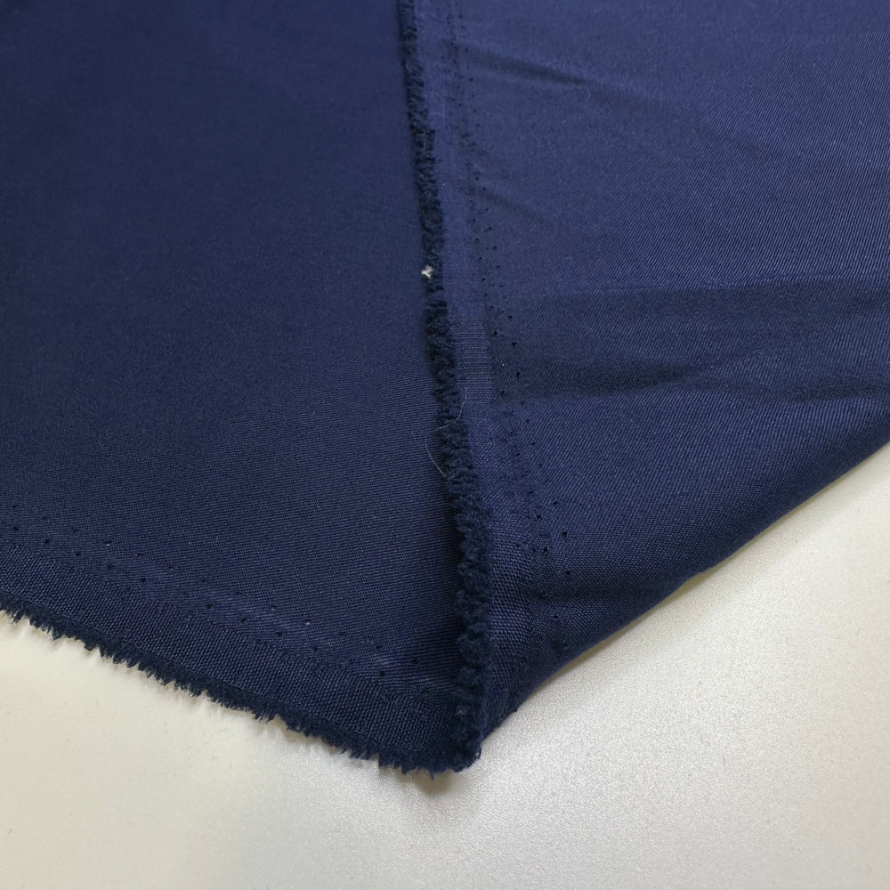 Something Blue - 1 Side Brushed Twill Weave Cotton/Poly Woven - Navy - 2M Bundle