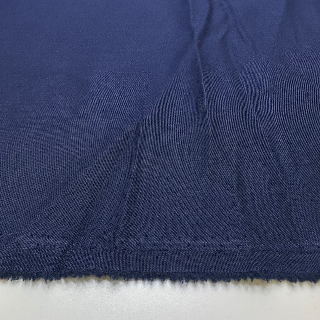 Something Blue - 1 Side Brushed Twill Weave Cotton/Poly Woven - Navy - 2M Bundle