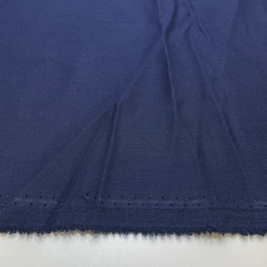 Something Blue - 1 Side Brushed Twill Weave Cotton/Poly Woven - Navy - 2M Bundle