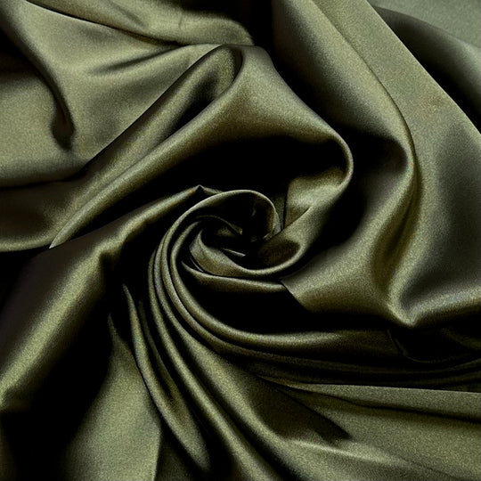 Wedding In The Forest - Satin Polyester Blend Woven - Green - 2M Bundle