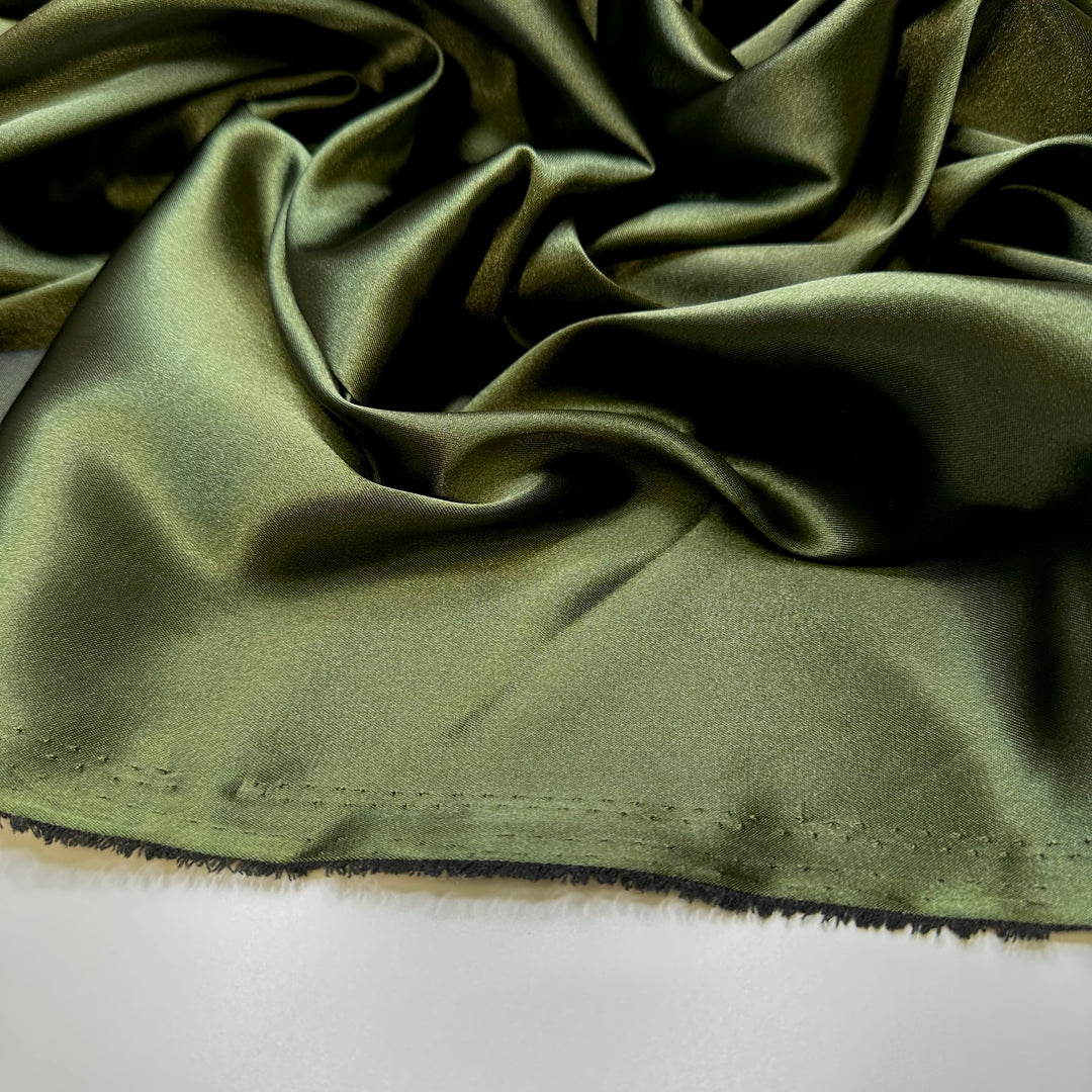 Wedding In The Forest - Satin Polyester Blend Woven - Green - 2M Bundle