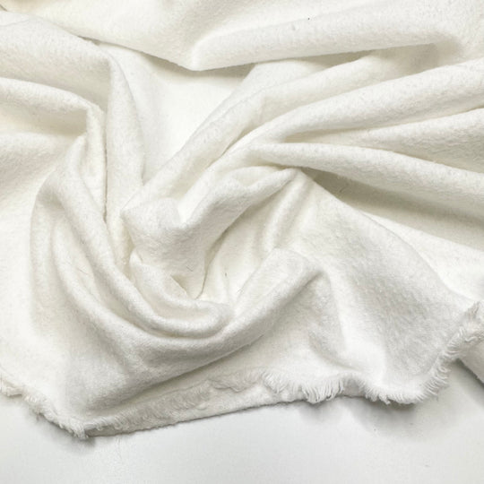 Dusting Of Icing Sugar - Flanel Cotton Blend Woven - White - 1.4M Bundle