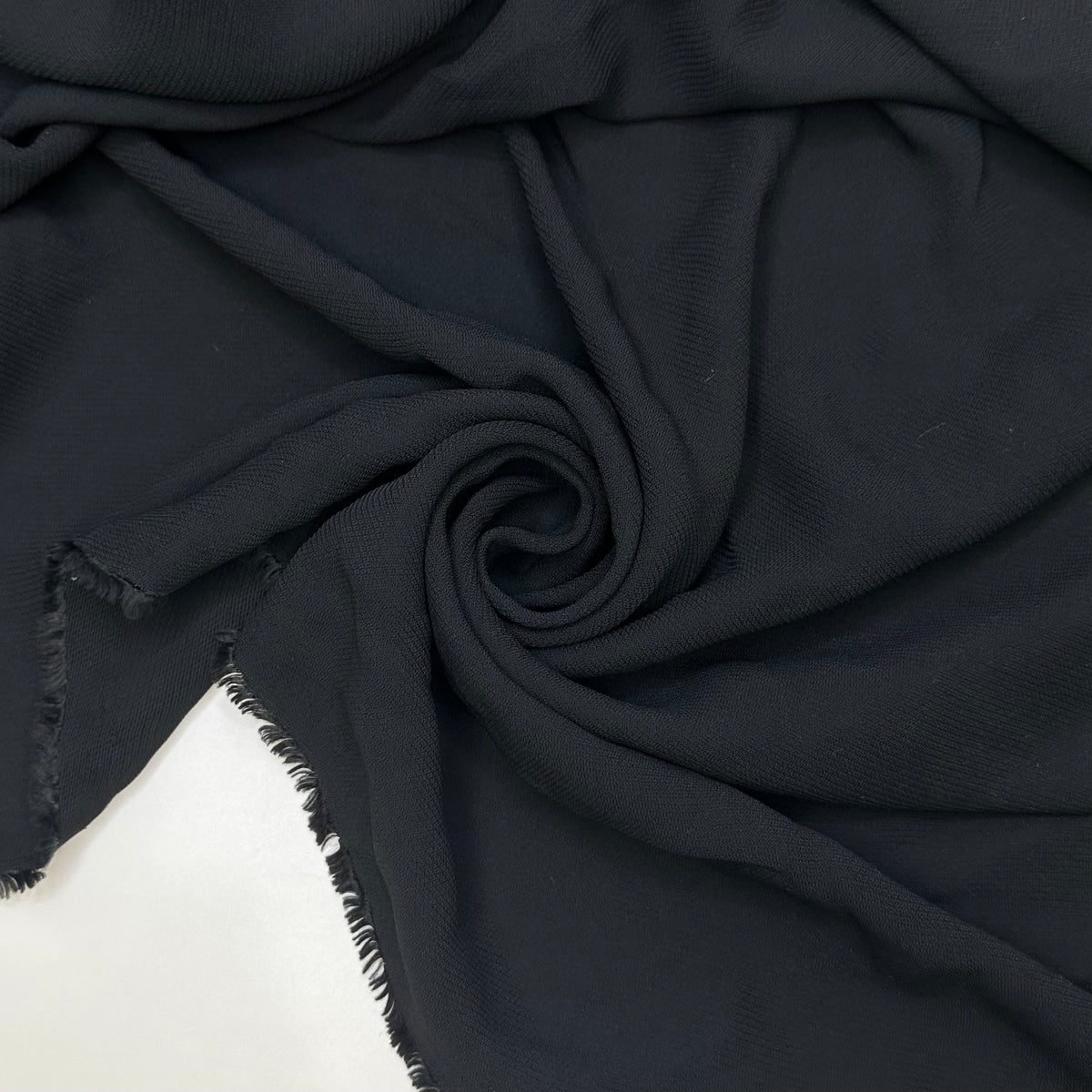 Just Swoosh By - Rib Weave Polyester Blend Woven - Black - 1.35M Bundle