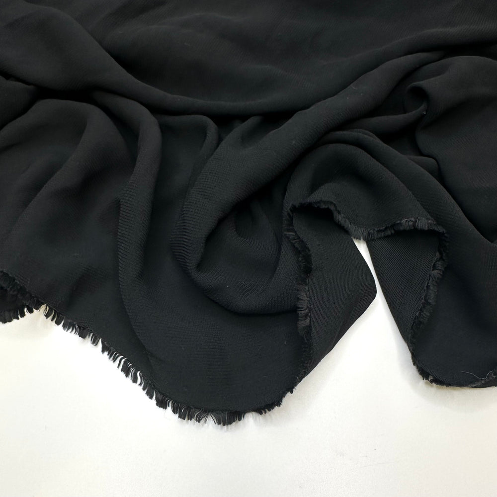 Just Swoosh By - Rib Weave Polyester Blend Woven - Black - 1.35M Bundle