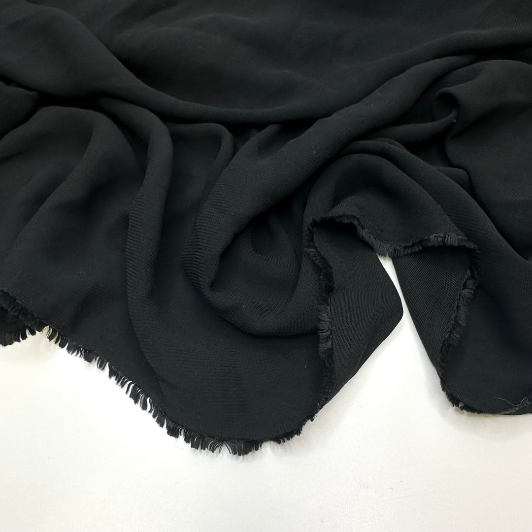 Just Swoosh By - Rib Weave Polyester Blend Woven - Black - 1.35M Bundle