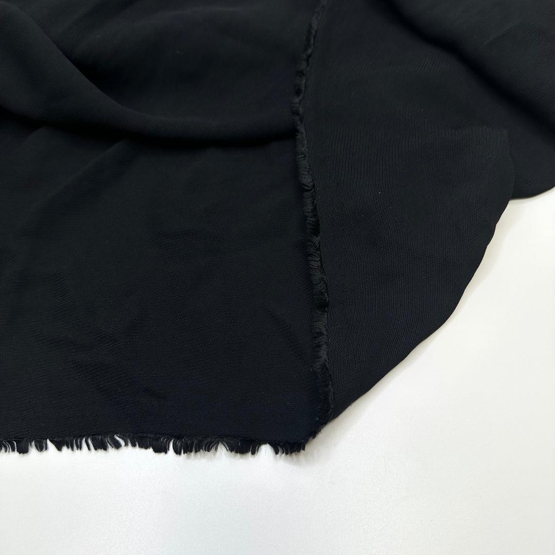 Just Swoosh By - Rib Weave Polyester Blend Woven - Black - 1.35M Bundle