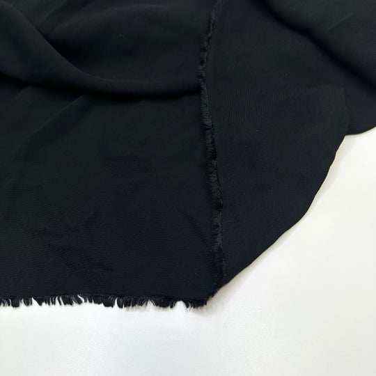 Just Swoosh By - Rib Weave Polyester Blend Woven - Black - 1.35M Bundle