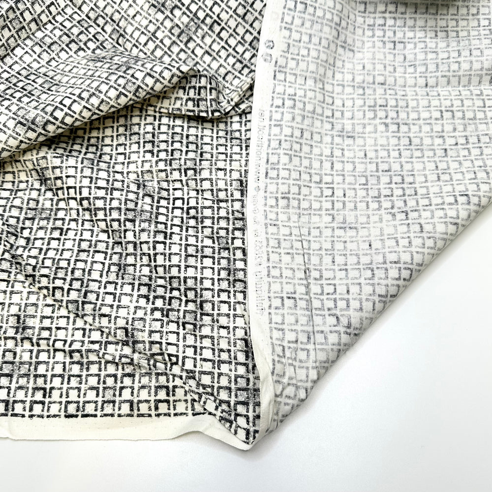 Fell Asleep In The Keyboard - Cotton Blend Woven - Black/White Geometric - 2M Bundle