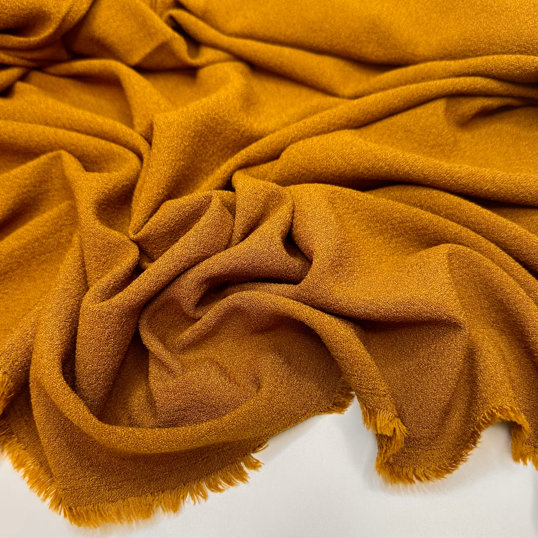 60s Mad Men Vibes - Polyester Blend Knit - Orange/Yellow - 3.5M Bundle