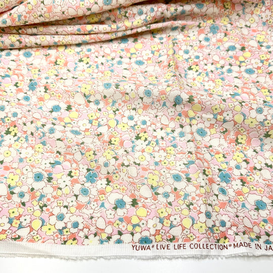 Kawaii Playtime - Cotton Blend Woven - Pink Multi Floral - 2M Bundle