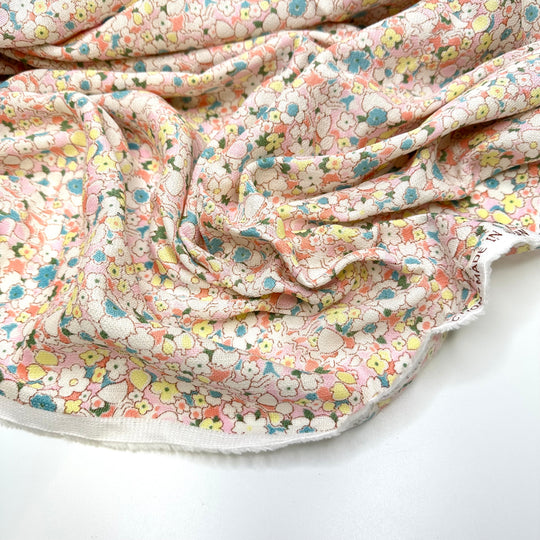 Kawaii Playtime - Cotton Blend Woven - Pink Multi Floral - 2M Bundle
