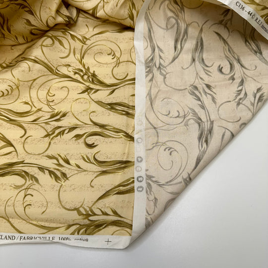 The State Of My Plants - Cotton Blend Woven - Yellow/Cream Floral - 2M Bundle