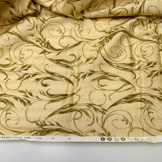 The State Of My Plants - Cotton Blend Woven - Yellow/Cream Floral - 2M Bundle