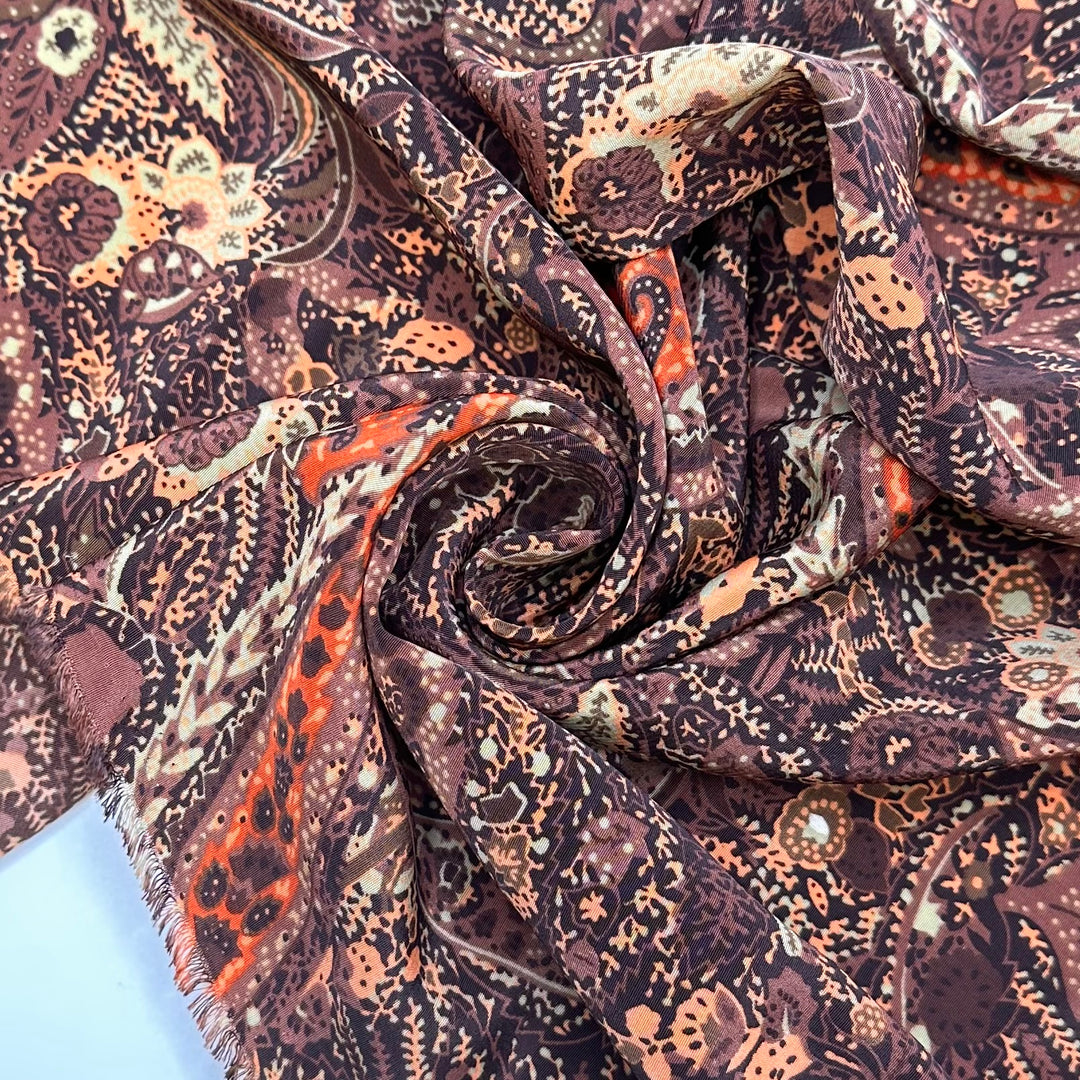 Woodland Wonder - Poly Woven - Brown Multi Paisley - Bundles