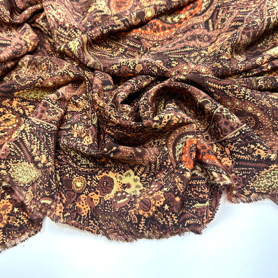Woodland Wonder - Poly Woven - Brown Multi Paisley - Bundles