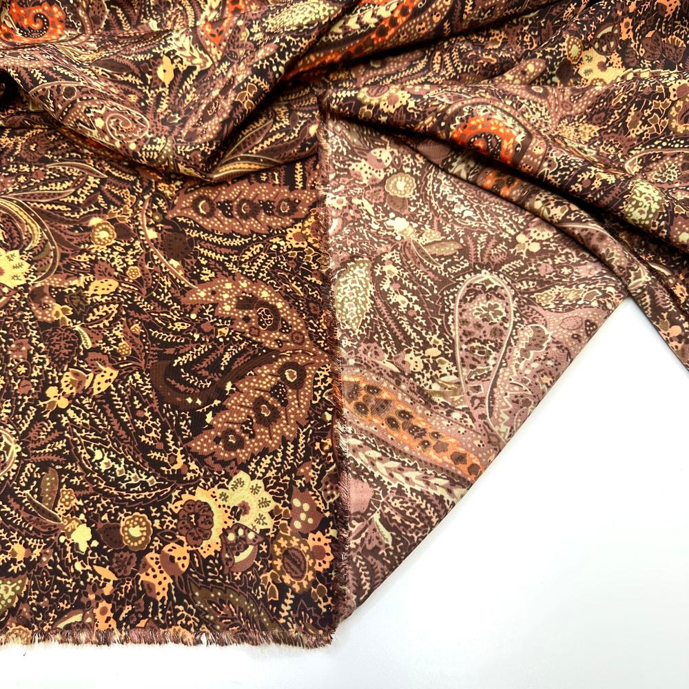 Woodland Wonder - Poly Woven - Brown Multi Paisley - Bundles