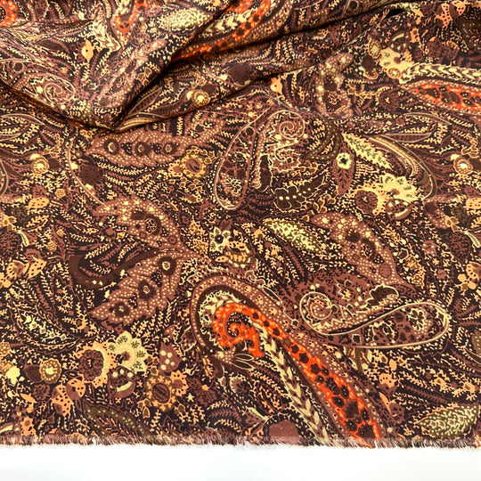 Woodland Wonder - Poly Woven - Brown Multi Paisley - Bundles