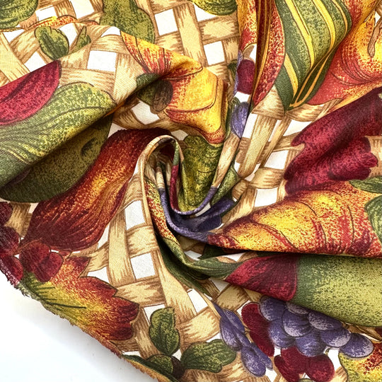 Summers In The South Of  France - Polyester Blend Woven - Multi Fruit - Bundles