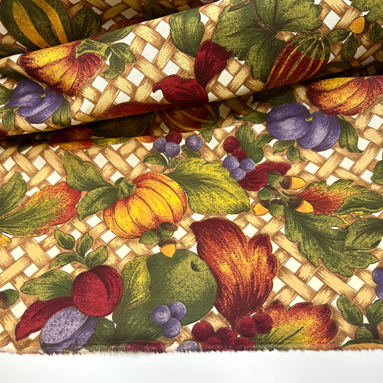 Summers In The South Of  France - Polyester Blend Woven - Multi Fruit - Bundles