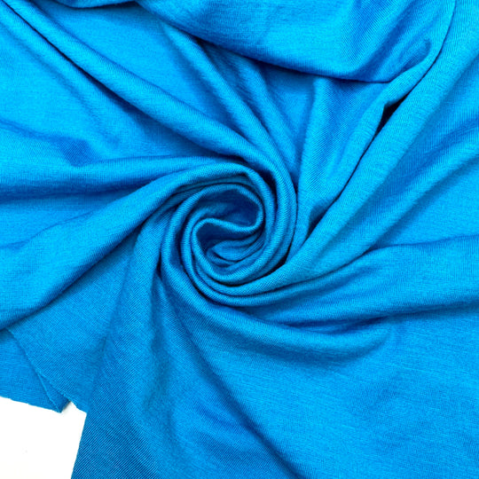 My First Ever Sewing Project - Jersey Wool/Acrylic Knit - Blue - 3M Bundle