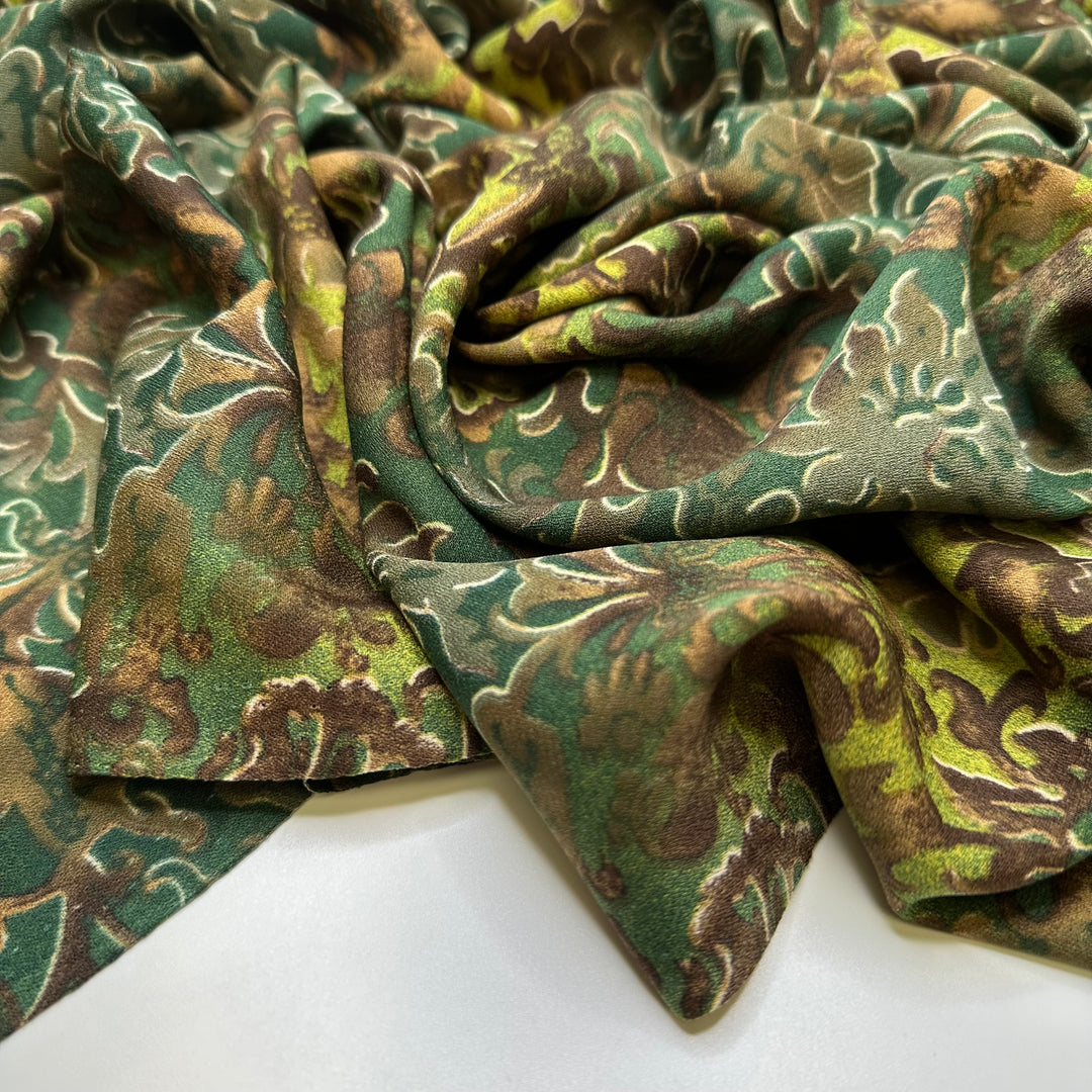 Sci-Fi Forest - Poly Woven - Green Multi Damask - Bundles