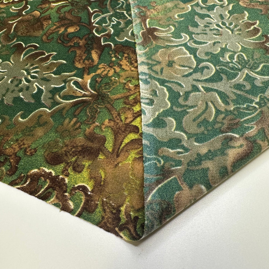 Sci-Fi Forest - Poly Woven - Green Multi Damask - Bundles