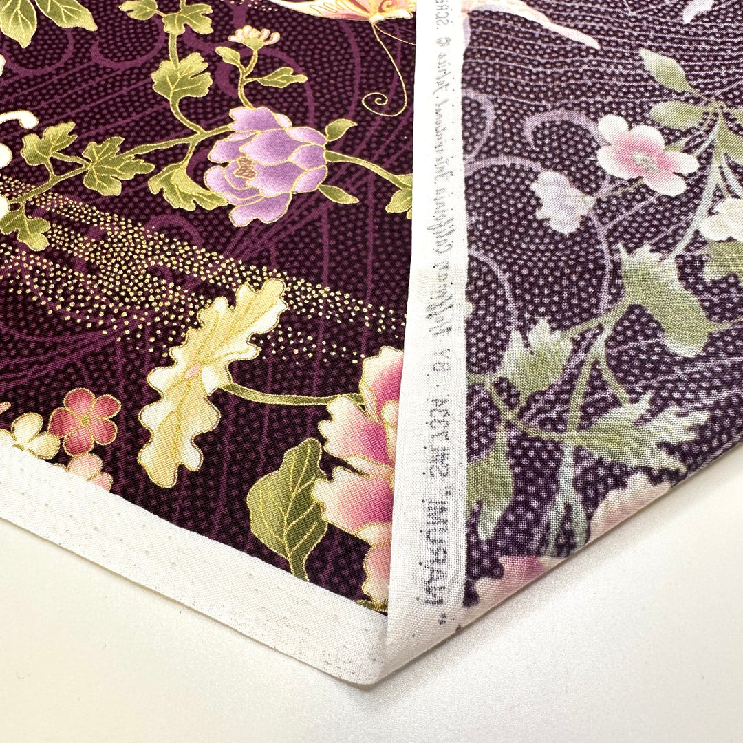 Nightshade - Screen Printed Cotton Woven - Purple Multi Floral - Bundles