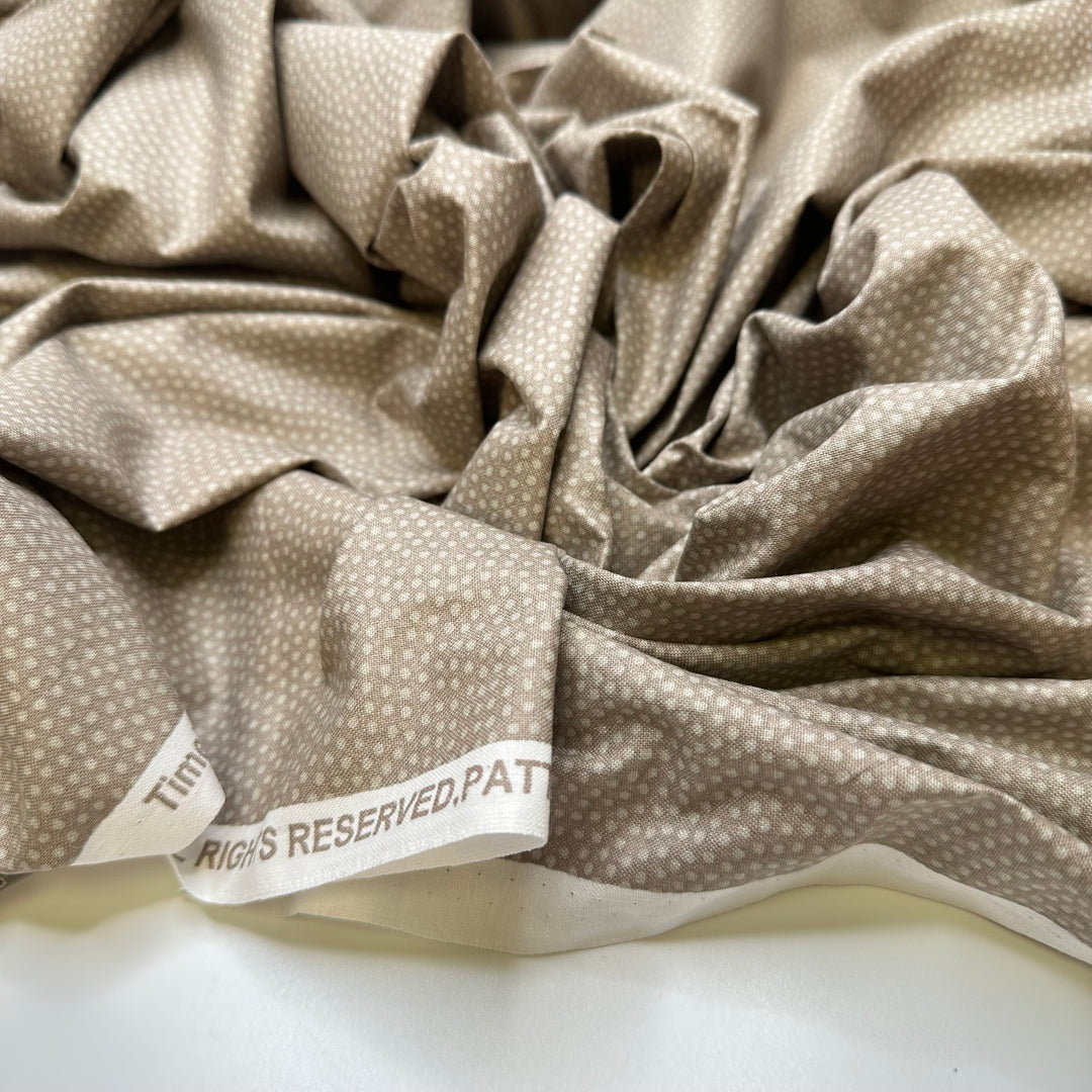 Stippling - Cotton Woven - Light Grey Polka Dots - Bundles