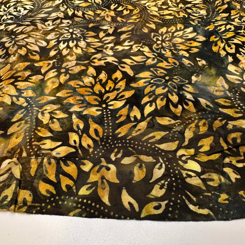 Sunlight Filtering Through Leaves - Batik Cotton Woven - Yellow Multi Floral - 2M Bundle