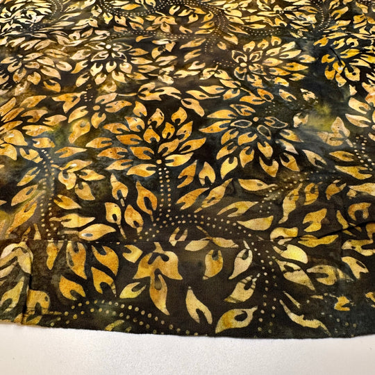 Sunlight Filtering Through Leaves - Batik Cotton Woven - Yellow Multi Floral - 2M Bundle
