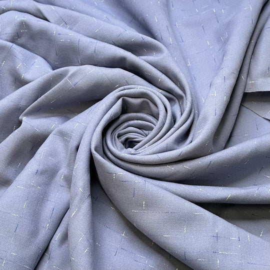 UB - Periwinkle Party - Wool Woven - Light Blue Geometric - 1.6M Bundle