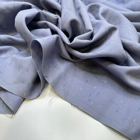 UB - Periwinkle Party - Wool Woven - Light Blue Geometric - 1.6M Bundle