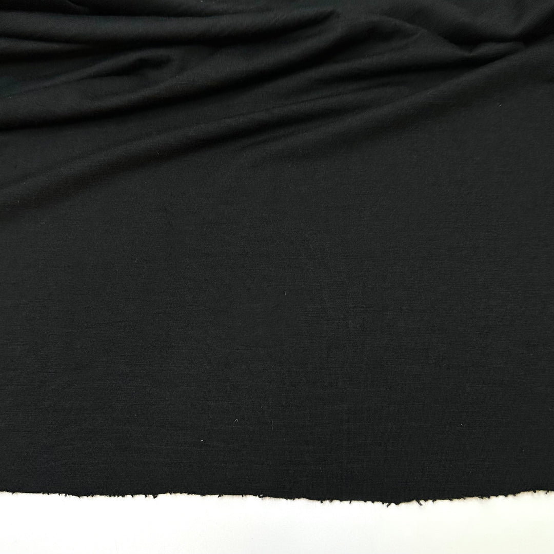 Wool You Look At That - Jersey Wool Blend Knit - Black - 2M Bundle
