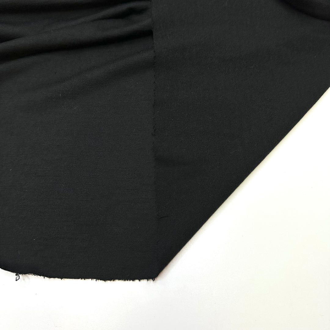Wool You Look At That - Jersey Wool Blend Knit - Black - 2M Bundle