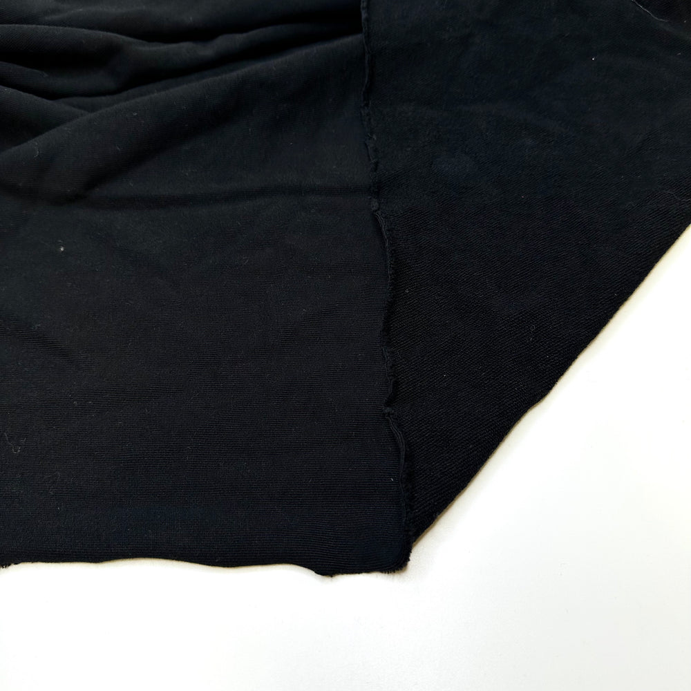 Hoodie Moody - French Terry Cotton Blend Knit - Black - 1.5M Bundle