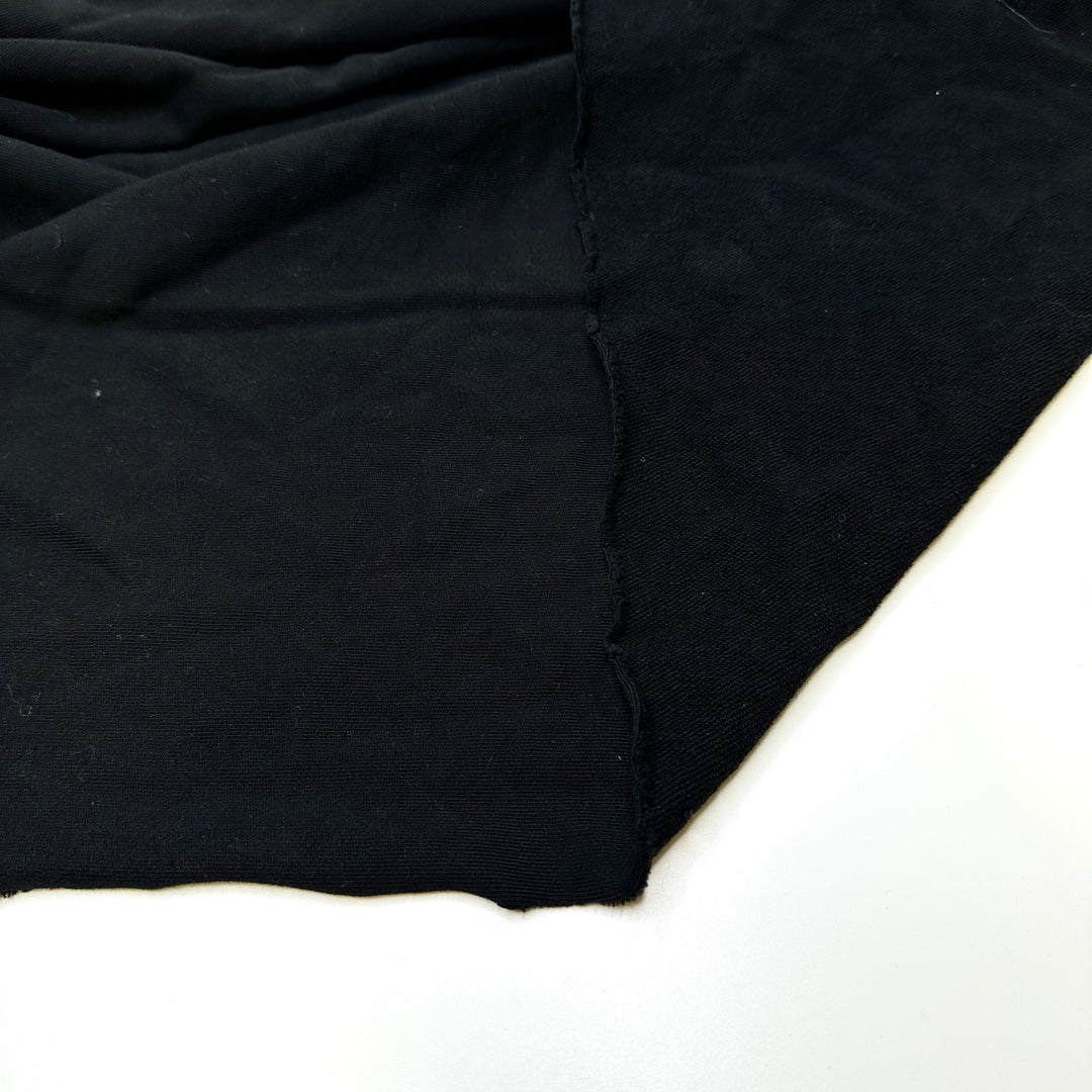 Hoodie Moody - French Terry Cotton Blend Knit - Black - 1.5M Bundle